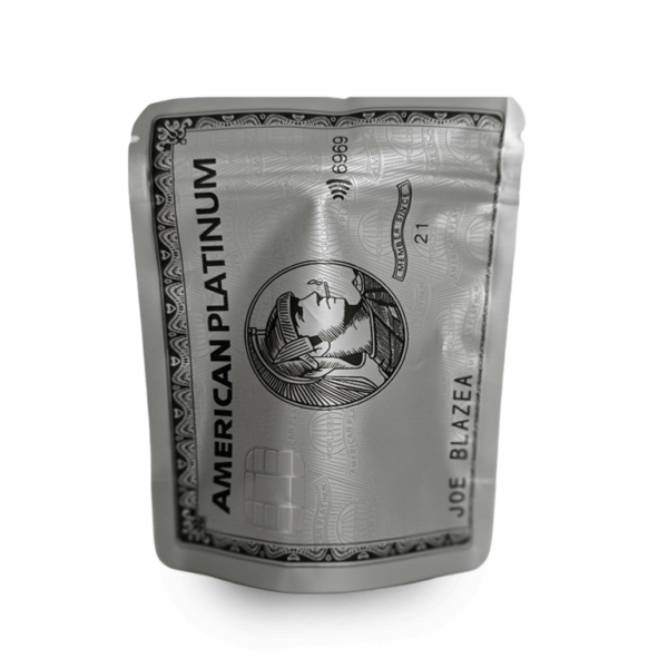 american platinum 3.5g Mylar Bag