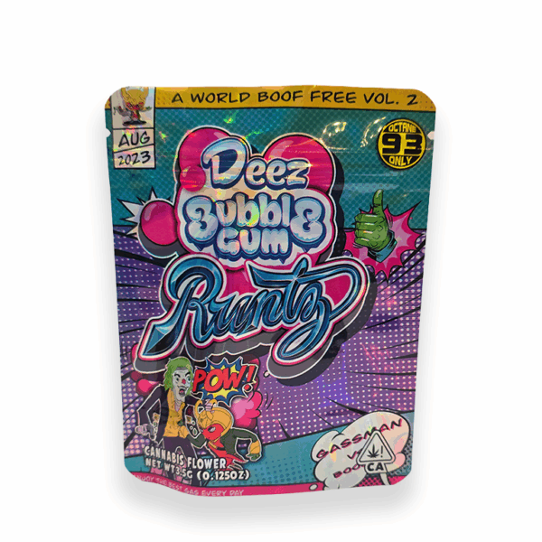 BUBBLEGUM RUNTZ Mylar Bag