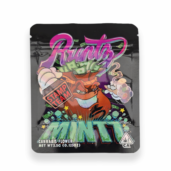 kush mintz 3.5g Mylar Bag