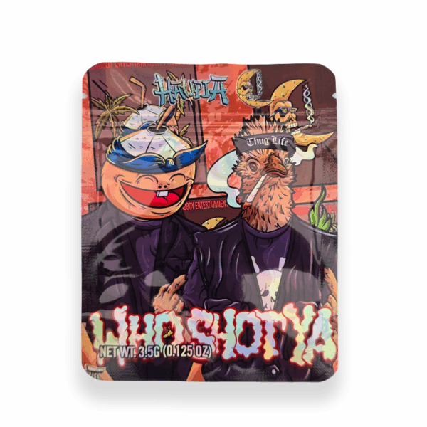 who shot ya 3.5g Mylar Bag