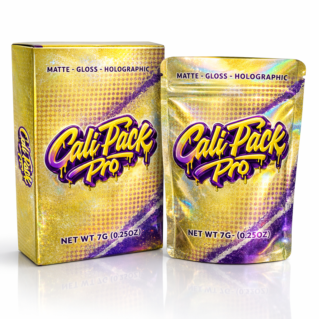 Custom Printed Box & Bag Set – Matte & Holographic Finishes