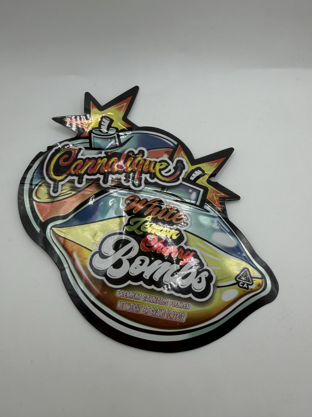 White Lemon Cherry Bombs Mylar Bag
